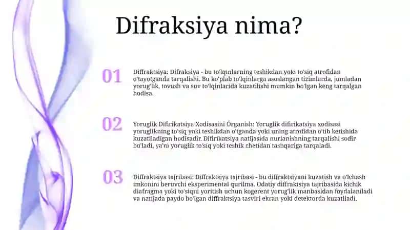 Yoruglik Difirikatsiya Xodisasini Órganish 2