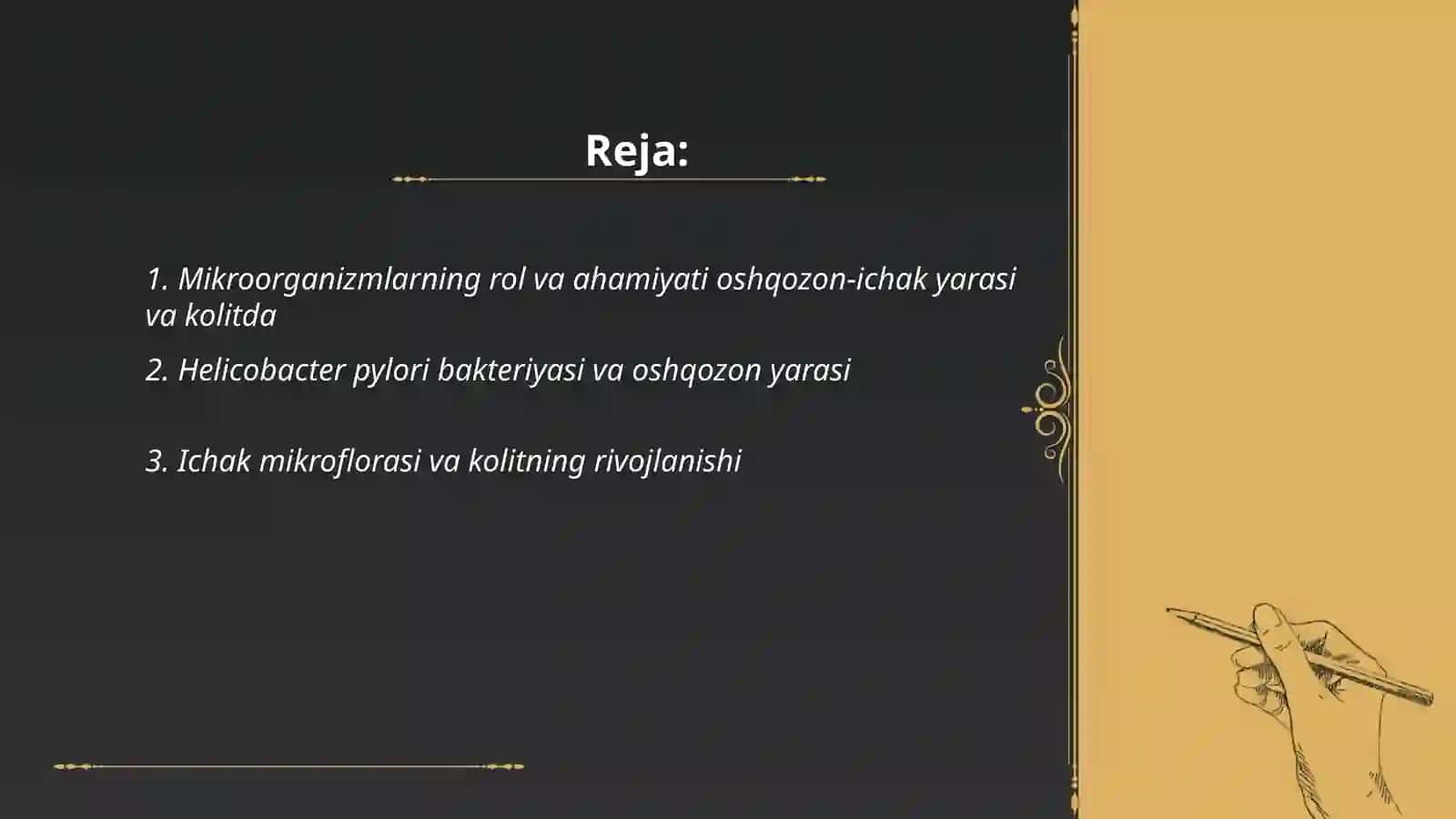 Oshqozon-ichak yarasi va kolitning mikroorganizmlarini o'rganish 2