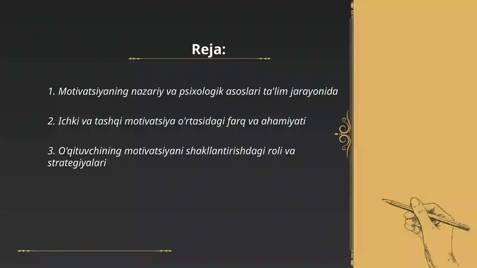 Ta'lim jarayonida motivatsiya 2
