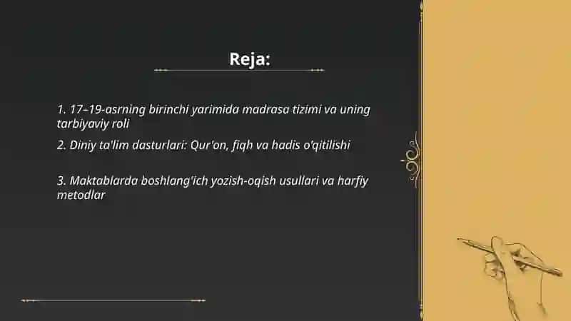 17 -19 asirning birinci yarmida tarbiya maktab va pedagogik fikirlar 2