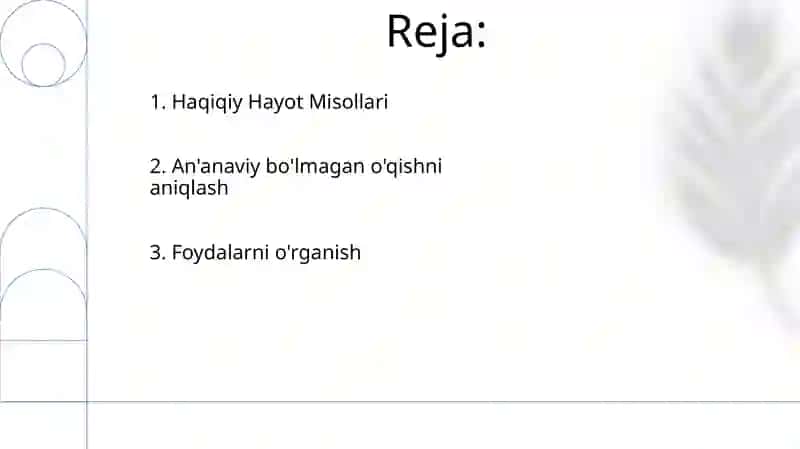 Tajriba asosidagi o'qitish: Sinfdan tashqarida 2