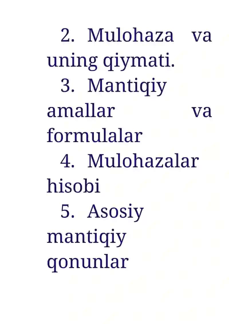 Mantiqiy amallarning to'liq sistemalari 2