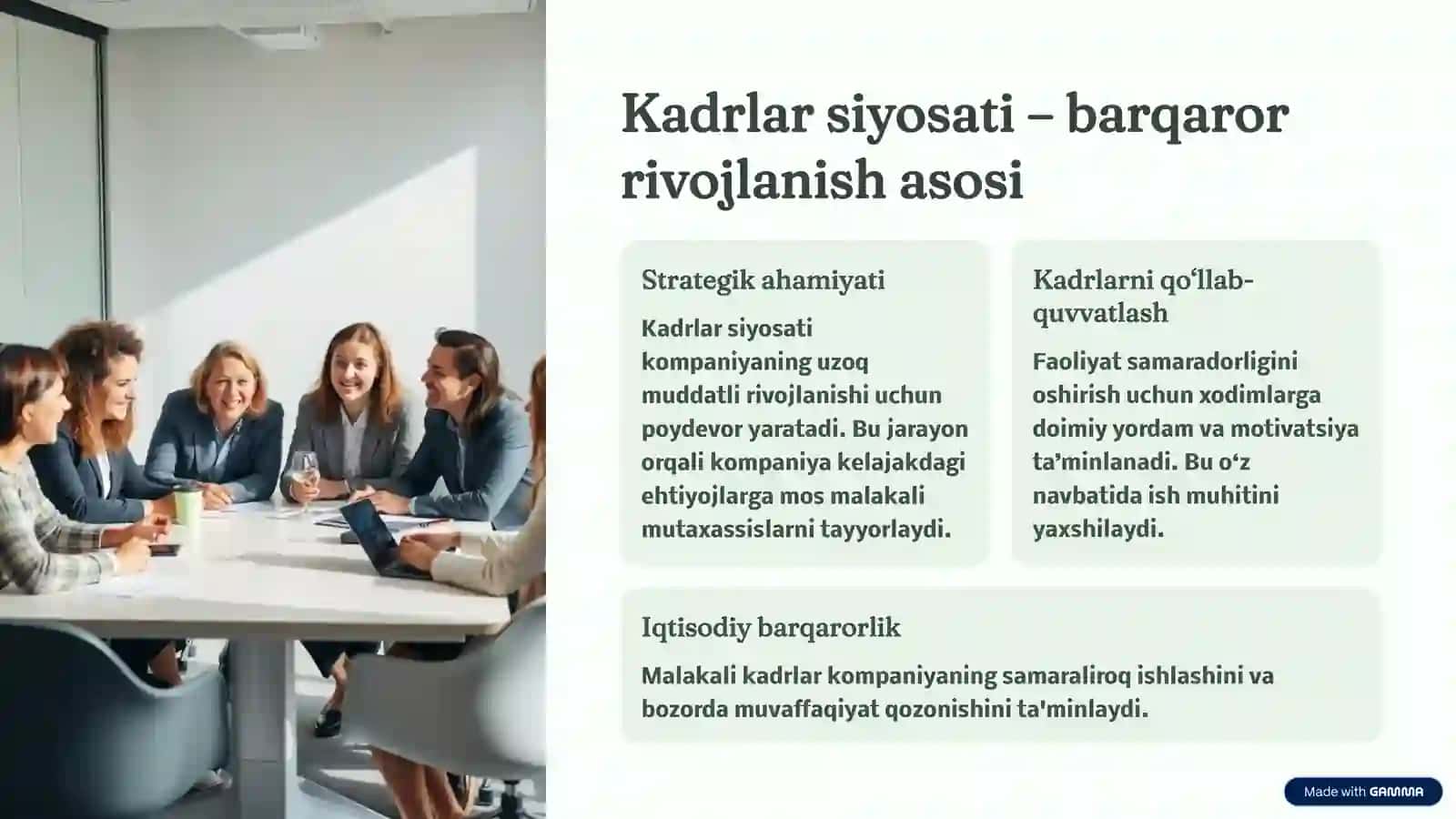 Zamonaviy sharoitda kadrlar siyosatining ahamiyati 2