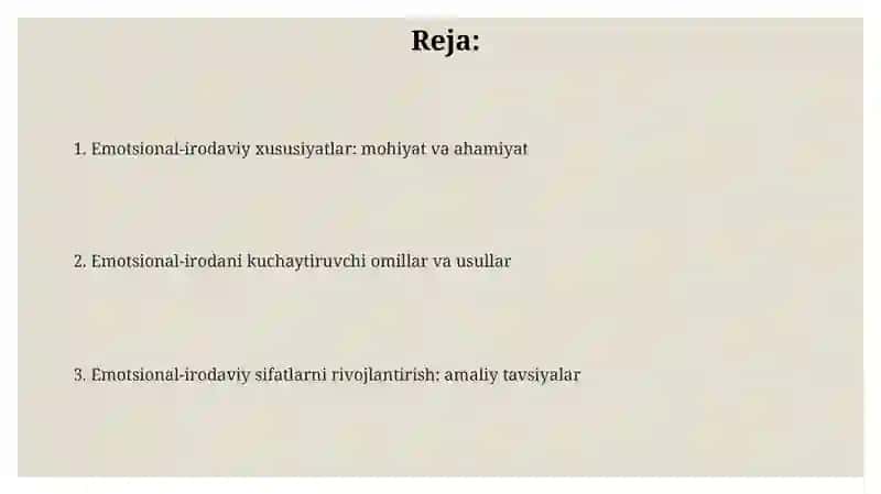 Emotsional-irodaviy xususiyatlar 2