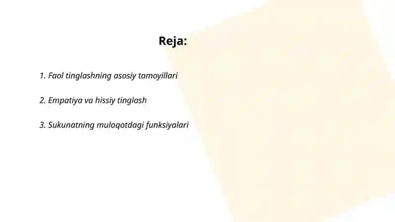 Muloqotda tinglash va sukut madaniyati 2