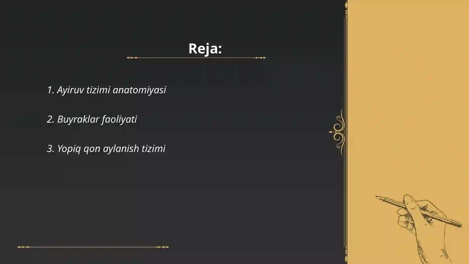 Ayiruv fizoplogiyasi 2