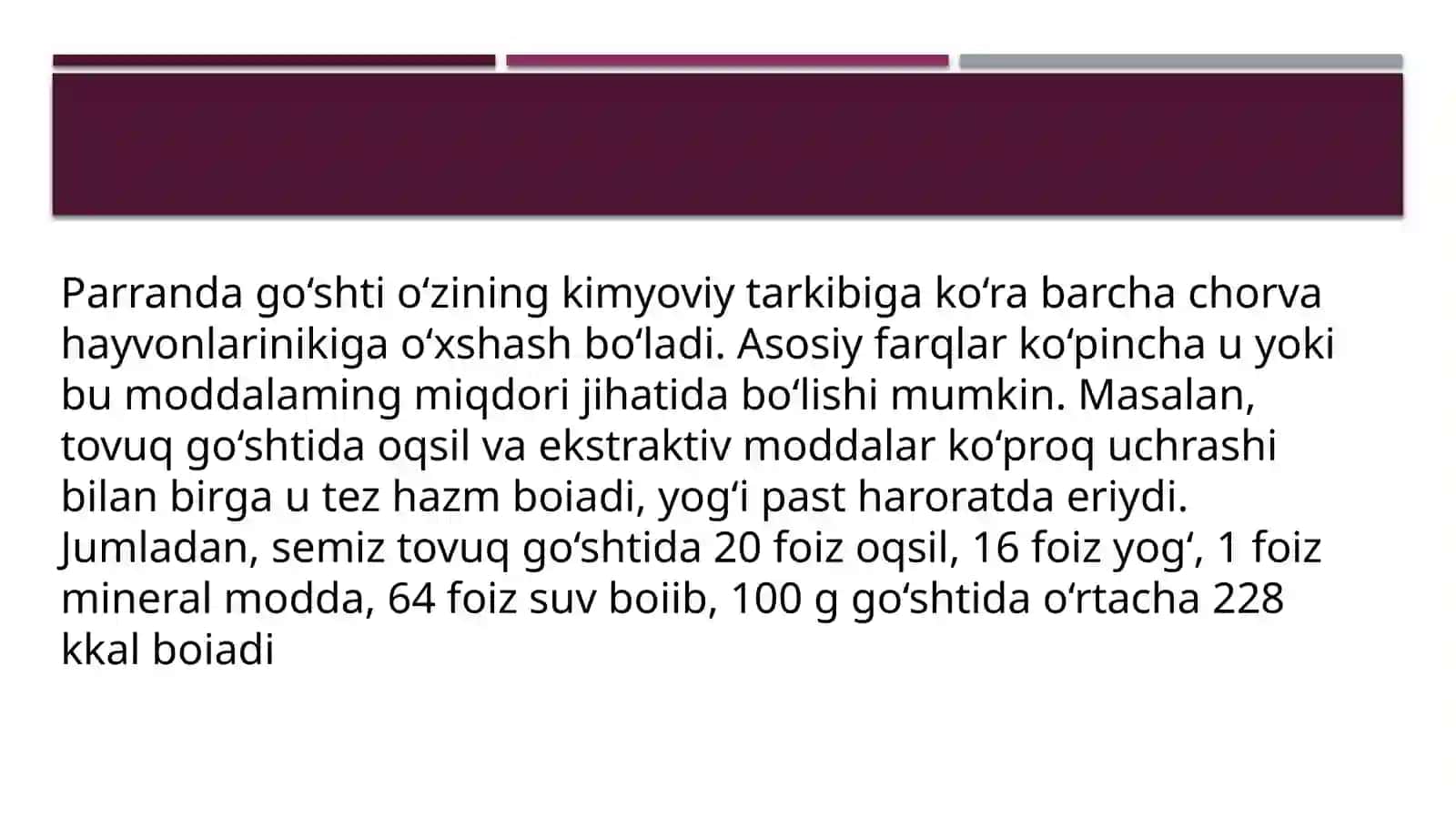 PARRANDA MAHSULOTLARNING  FIZIK KIMYOVIY XUSUSIYATLARI 2