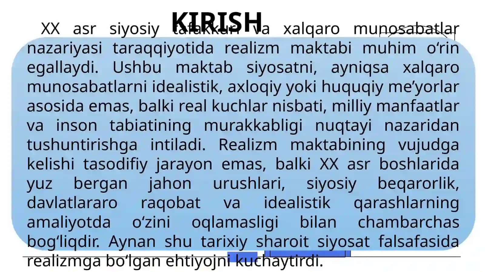 REALIZM MAKTABINING ASOSIY TAMOYILLARINI VUJUDGA KILISHIDA M.SPAYKMEN, R.NIBUR, E.KARR VA G.MORGENTAU NAZARIYALARINI O‘RNI 2