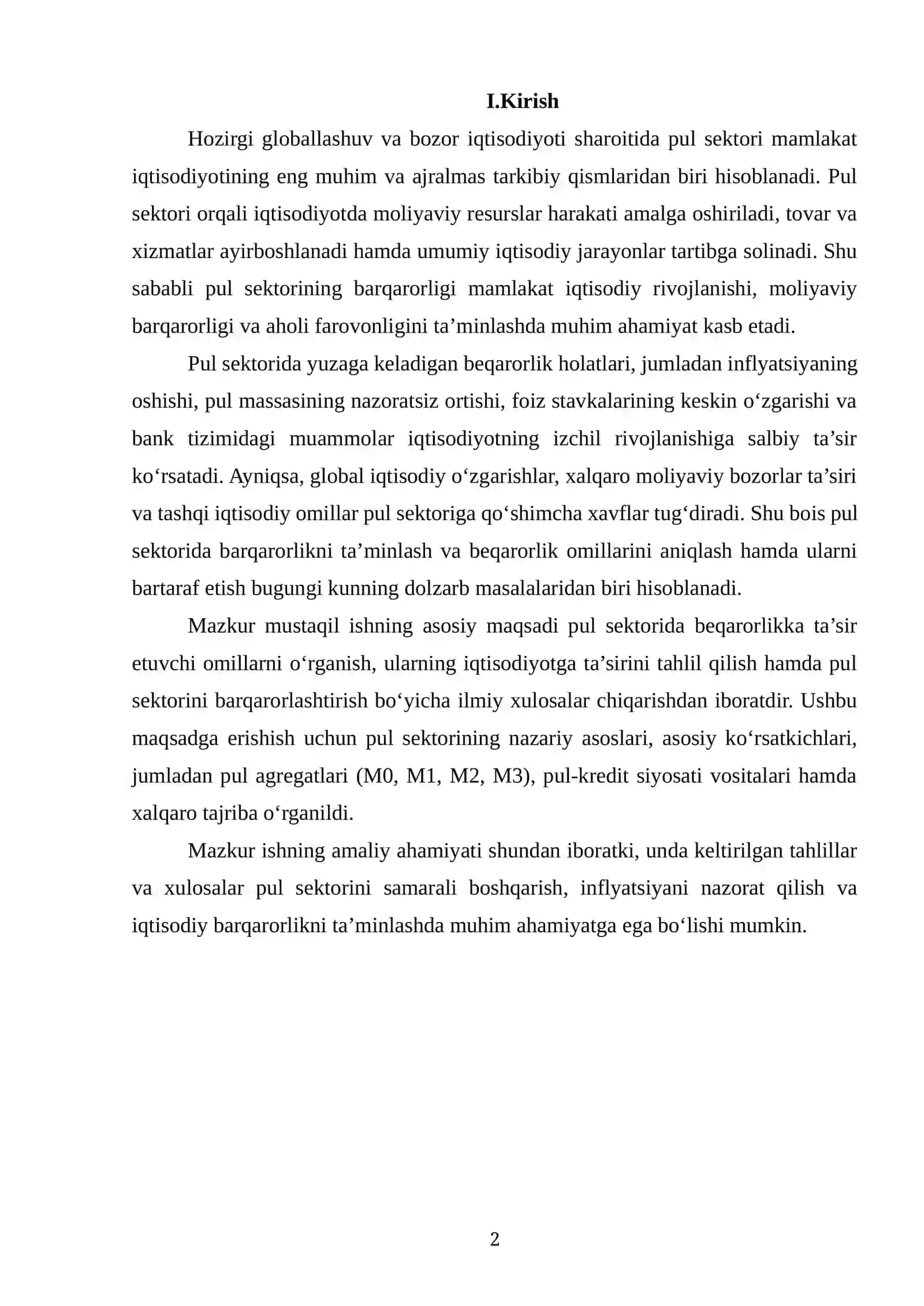 Pul Sektorida Barqarorlik va Iqtisodiy Rivojlanish || Makroiqtisodiyot Pul sektori 2