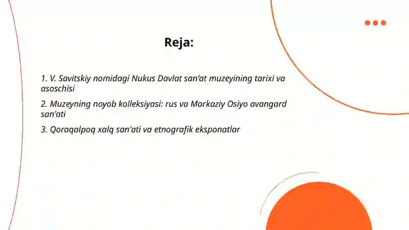 V. Savitskiy nomidagi Nukus Davlat san'at muzeyiga sayohat 2