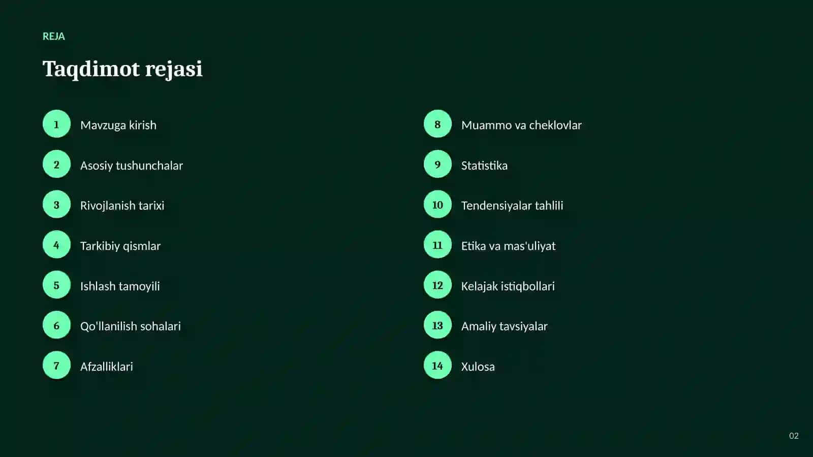 Robototexnika asoslari: asoslari va qo'llanilishi 2