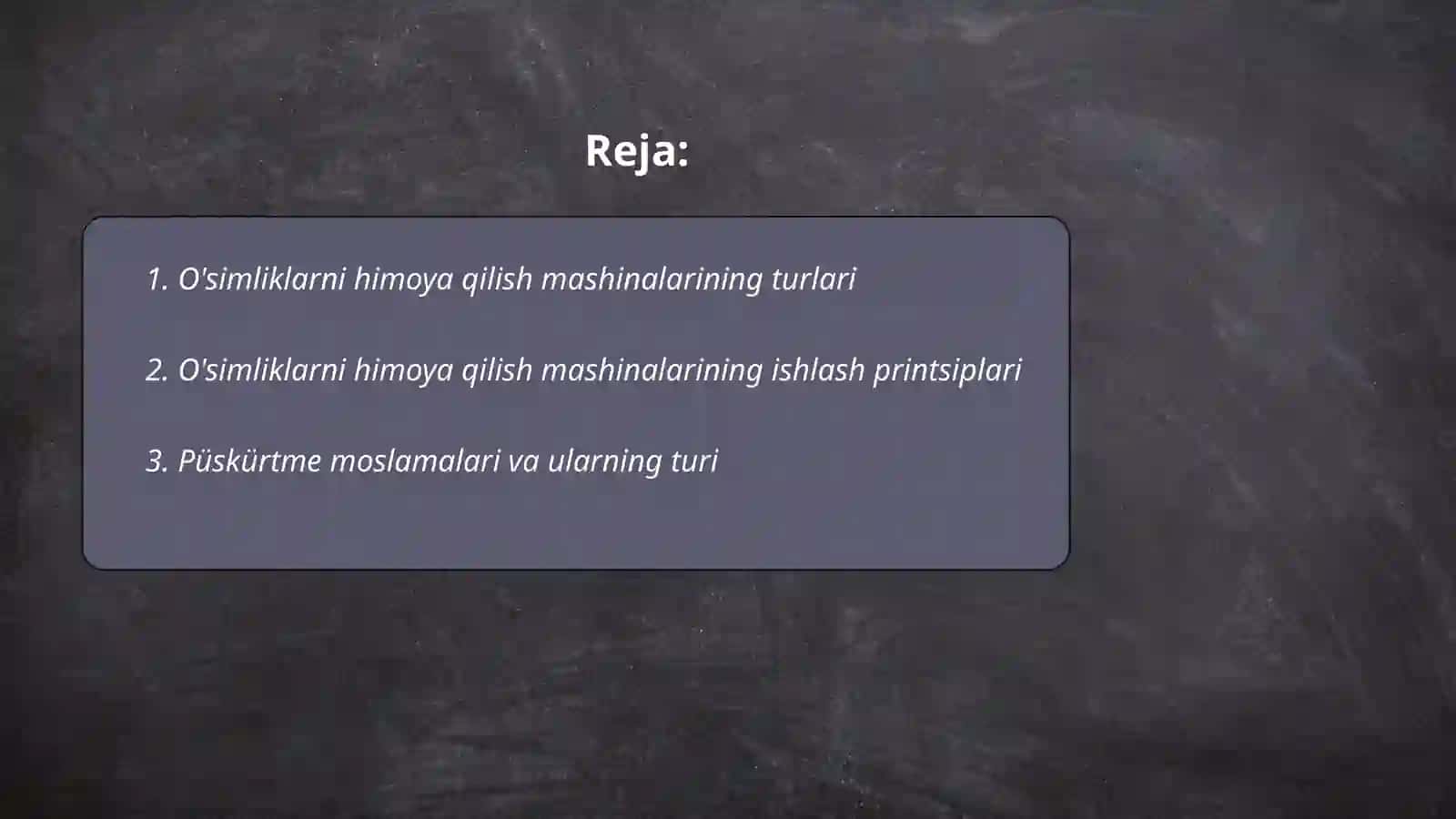 O'simliklarni himoya qilish mashinalari 2