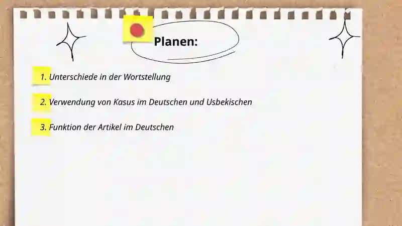 Syntax im Deutschen und in Usbekischen 2
