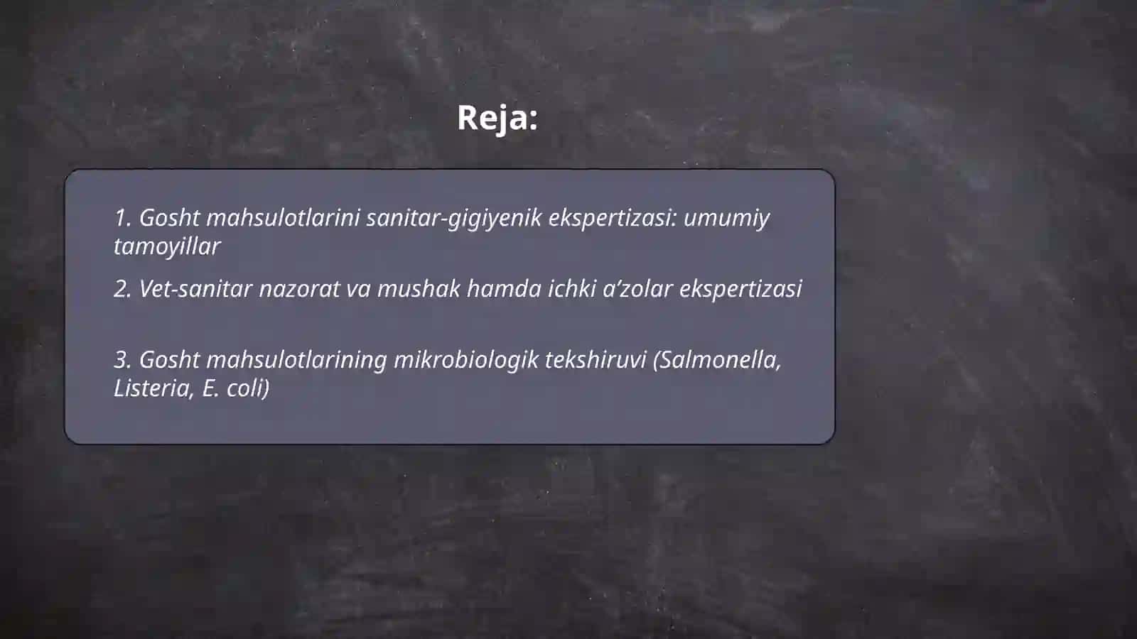 Gosht mahsulotlarini sanitar-gigiyenik ekspertizasi 2