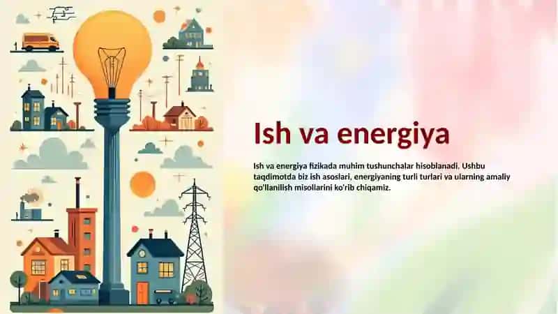 Ish va energiya saqlanish qonuni 2