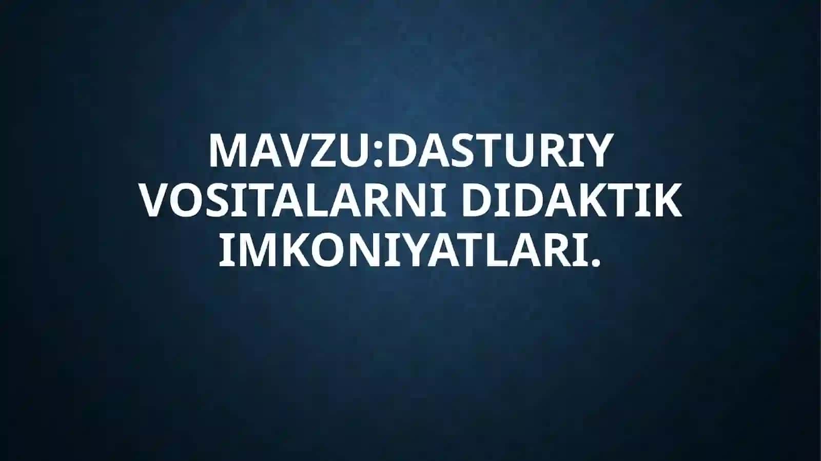 Davlat Universiteti Amaliy matematika va intellektual texnologiyalar Amaliy matematika yo’nalishi 302- Eshimov Navruzning Pedagogika fanidan taqdimoti 2