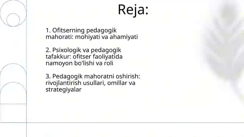 Ofitserning pedagogik mahorati-uning psixologik-pedagogik tafakkuri 2