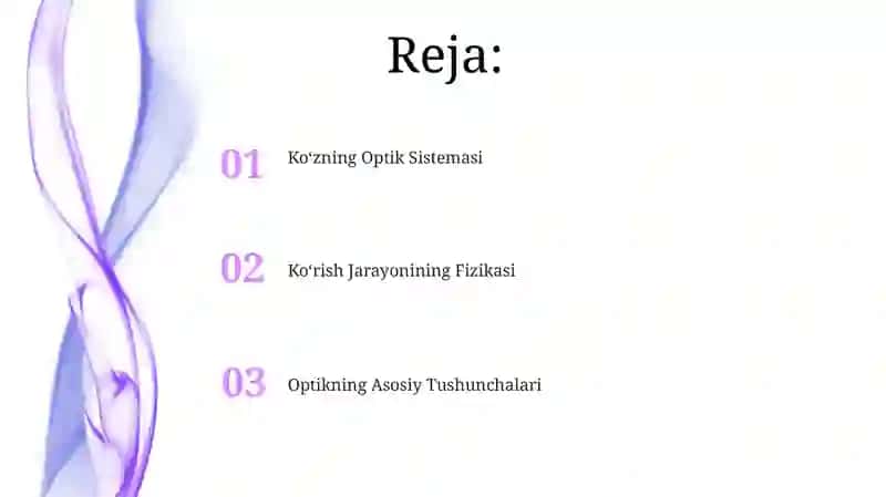 Optika asoslari va koʻzning optik sistemasi 2