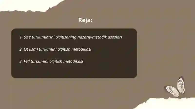 So'z turkumlarini o'qitish metodikasi 2