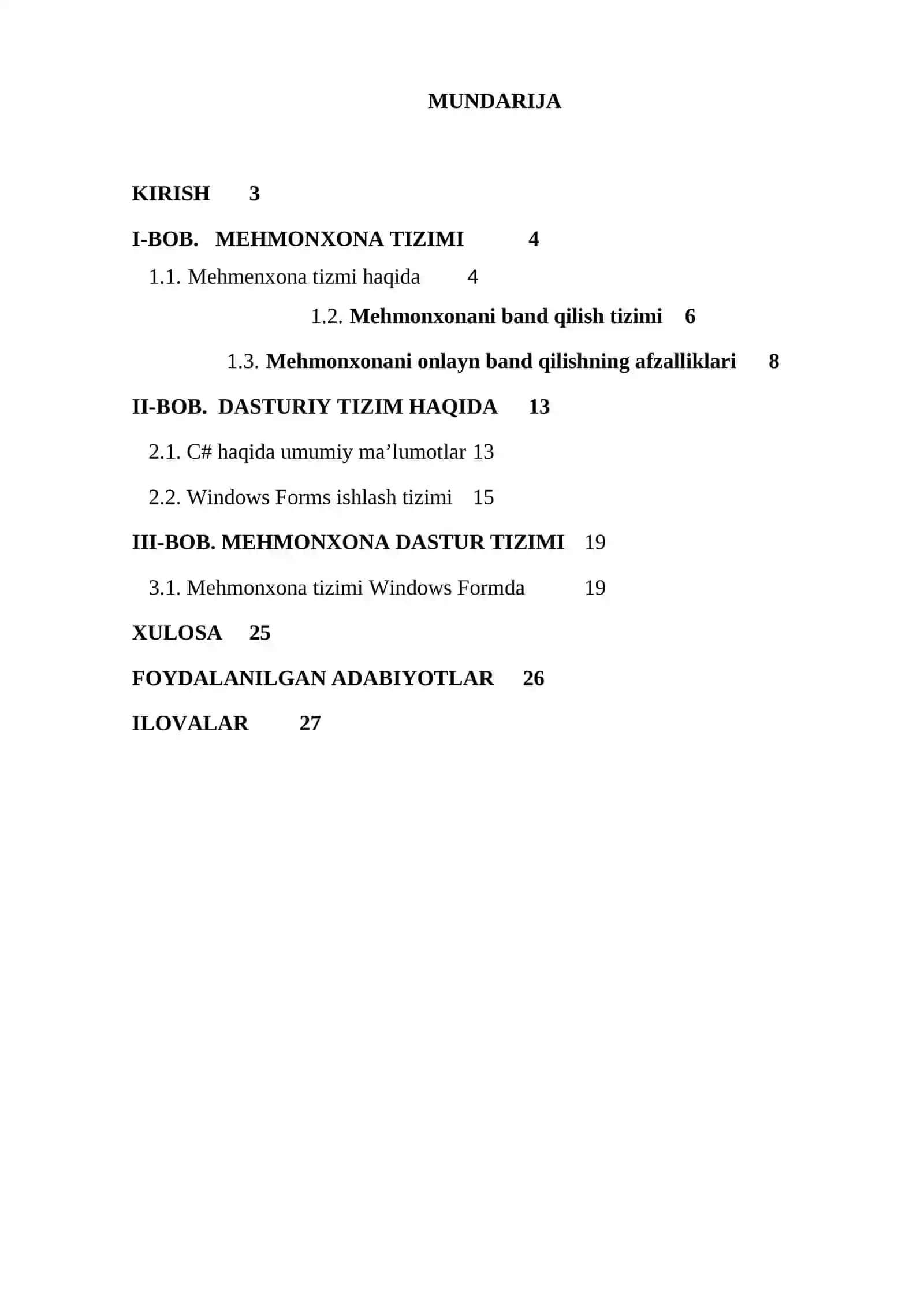 DASTURIY INJINIRING FANIDAN KURS ISHI 2