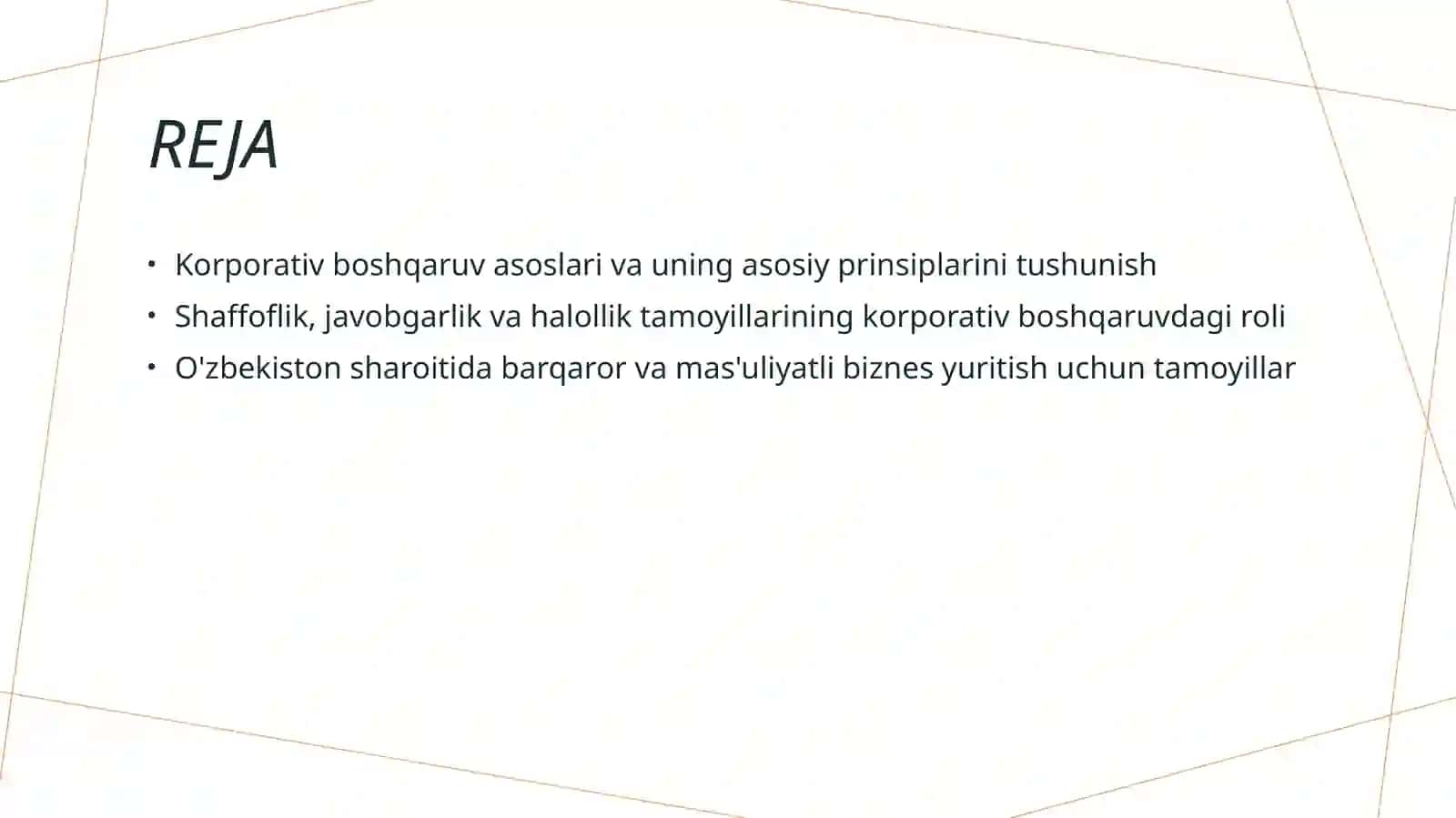 Korporativ boshqaruv tamoyillari 2