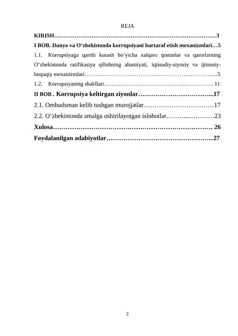 Korruptsiyaga qarshi kurash mexanizmlari 2