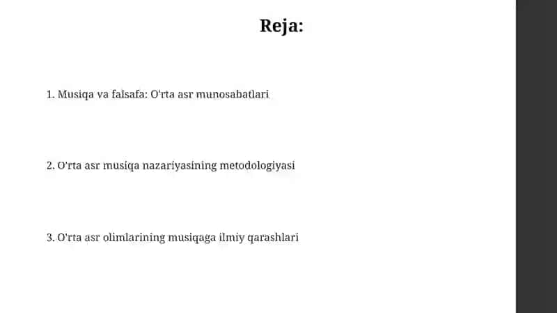 Oʻrta asr olimlarining musiqada ilmiy-uslubiy qarashlari 2