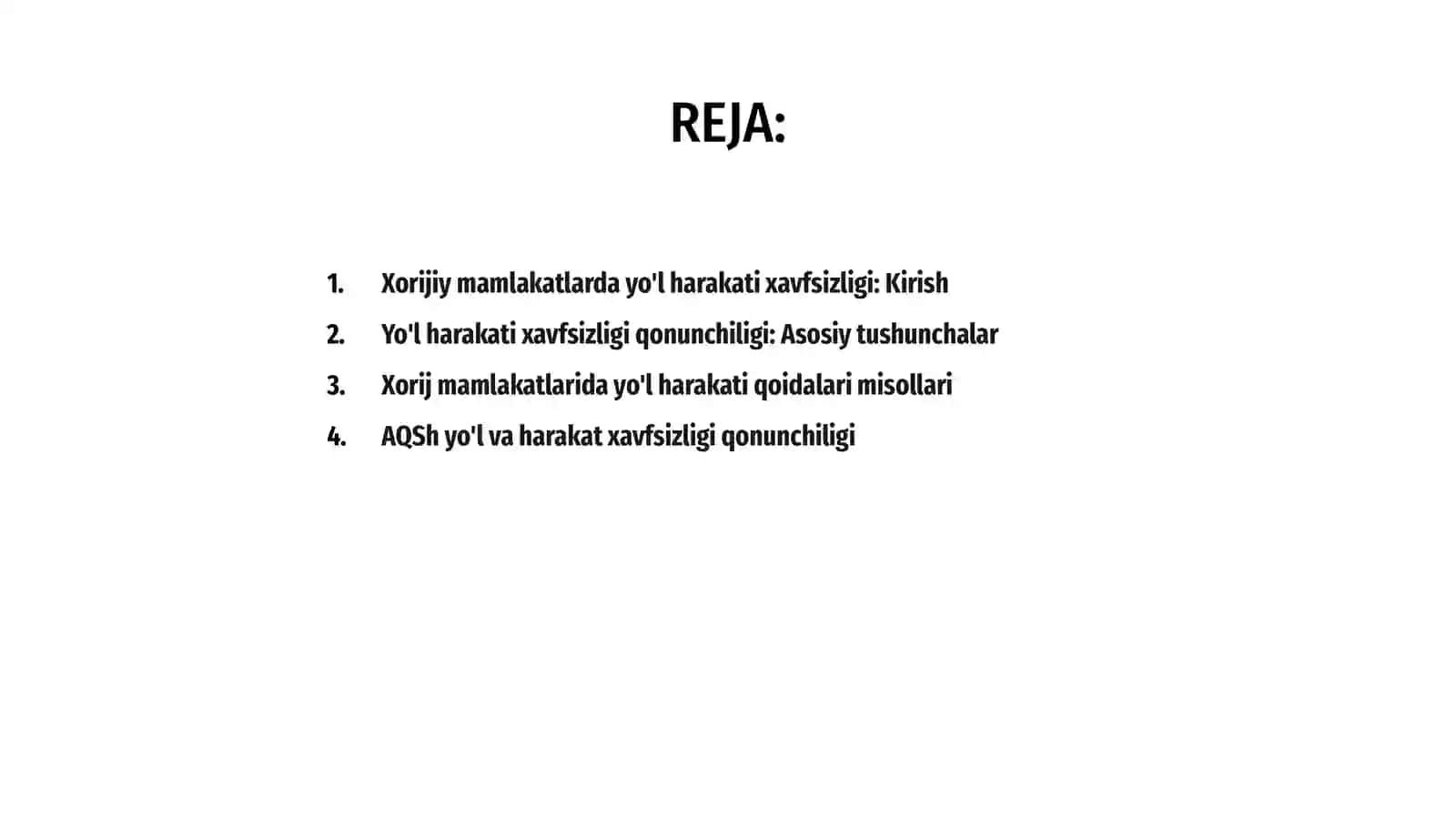 Xorijiy mamlakatlarda yo'l harakati xavfsizligi 2