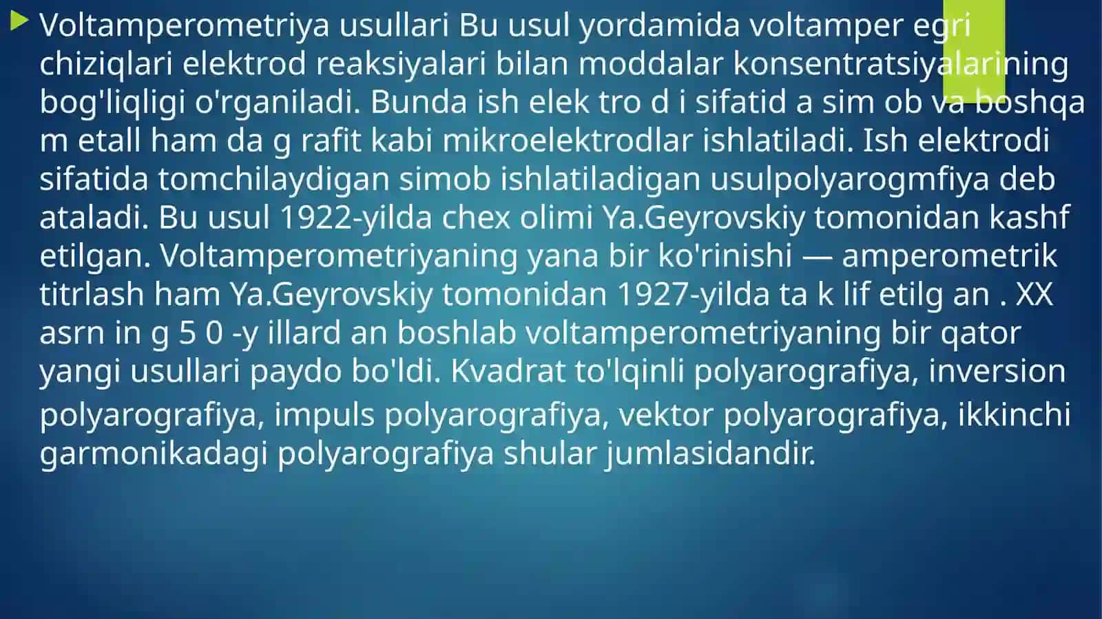 Voltamperometriya usullari 2