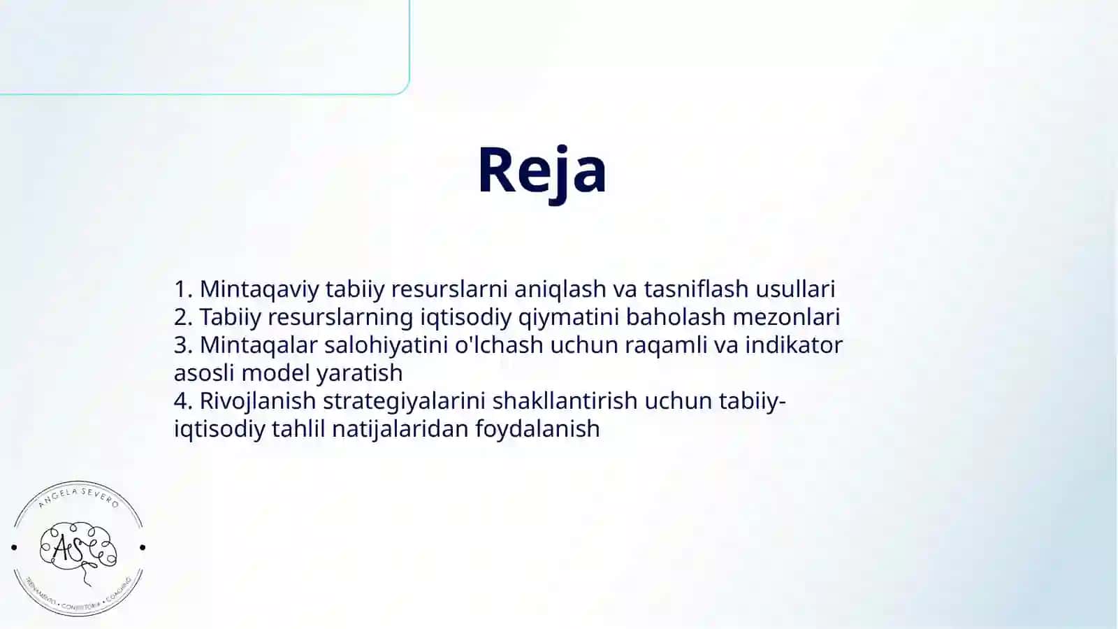 MINTAQALAR TABIIY-IQTISODIY SALOHIYATINI O'RGANISH VA BAHOLASH 2