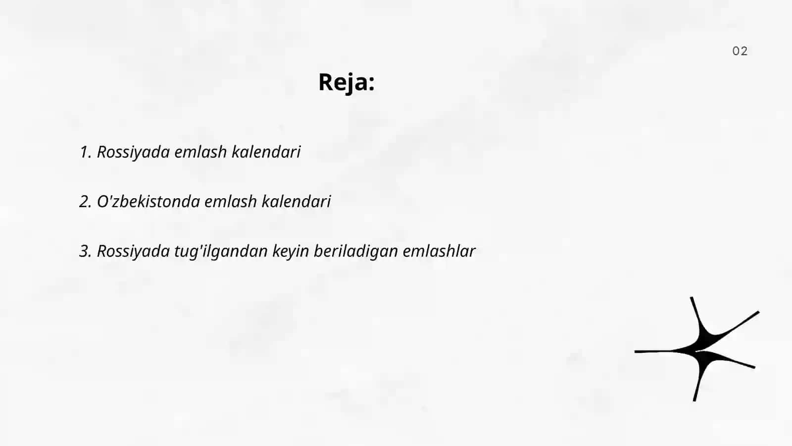 Rossiyada emlash kalendari 2