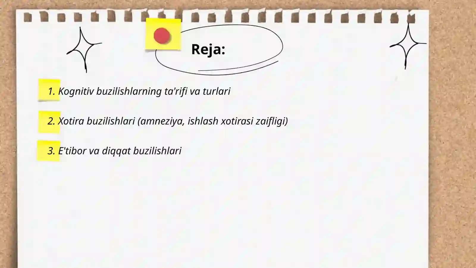 Kognetiv buzilishlar 2