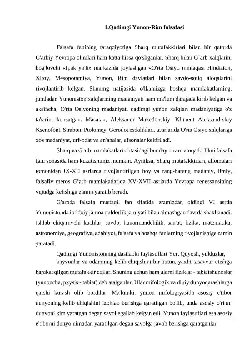G'arb uyg’onish davri falsafasi 2