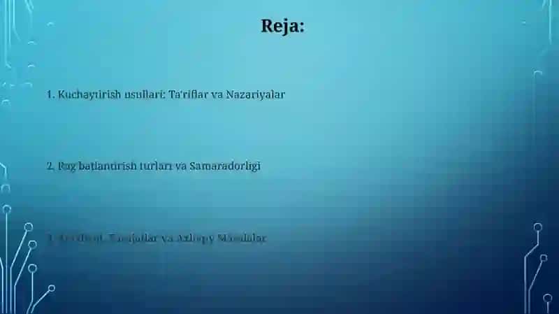 Rag'batlantirishning usullaridan foydalanish 2