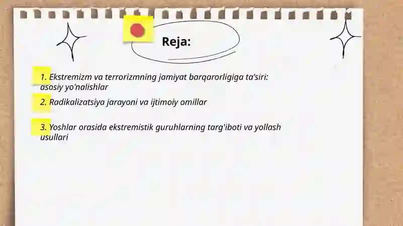 Ekstremizm va terrorizm jamiyat barqarorligiga tahdid 2