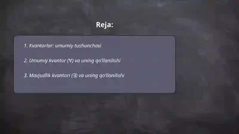 Kvantorlarni qoʻllash 2