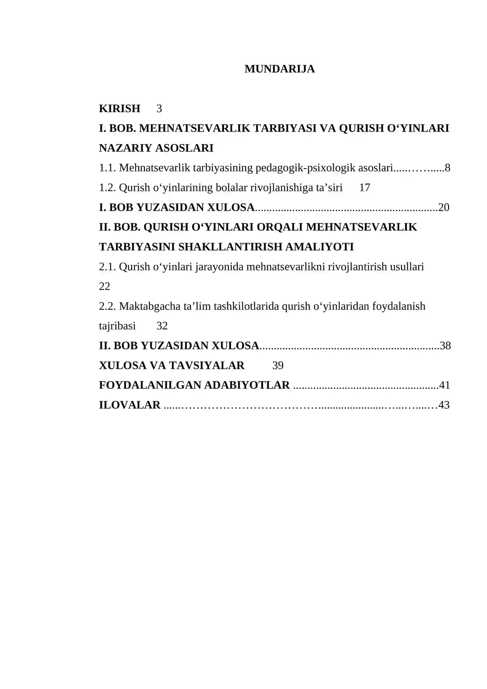Qurish o‘yinlari asosida mehnatsevarlik tarbiyasi 2