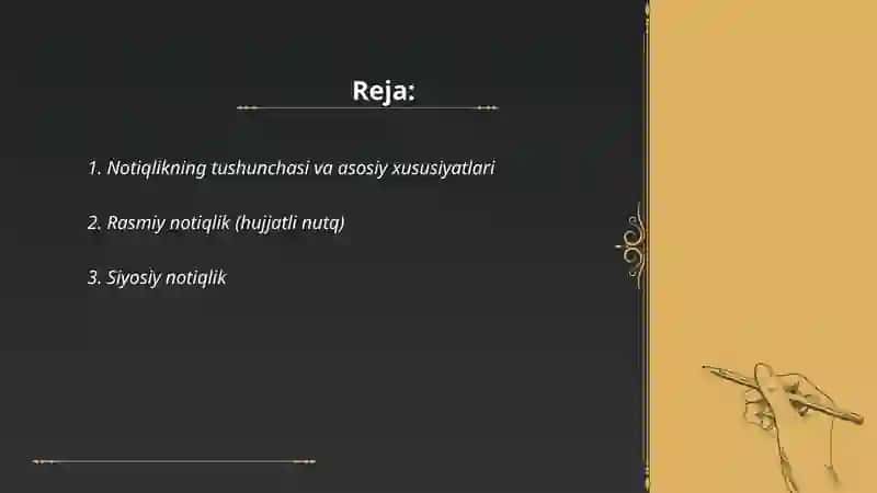Notiqlikning koʻrinishlari 2