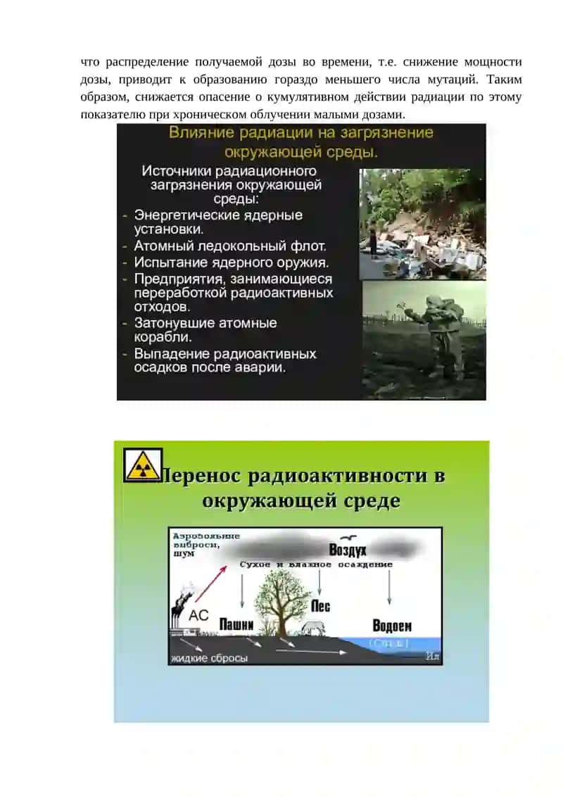 ВОЗДЕЙСТВИЕ РАДИАЦИИ НА ОКРУЖАЮЩУЮ СРЕДУ 2
