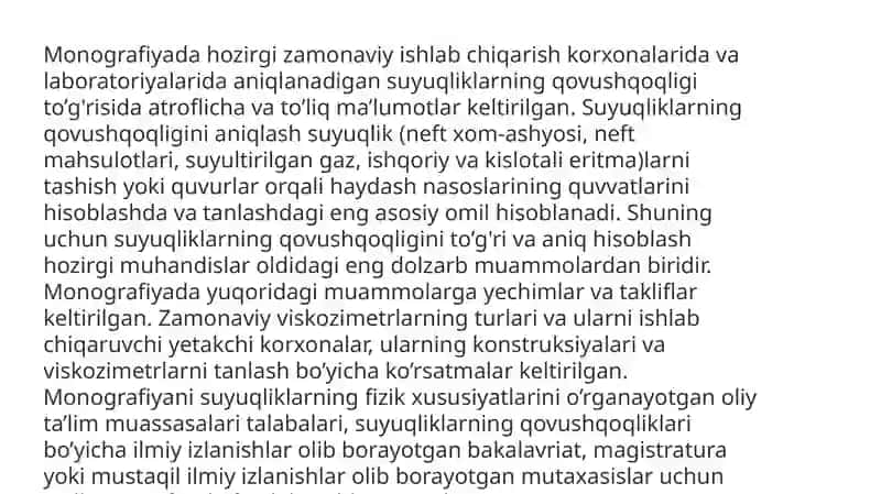 Biologik suyuqlikning ichki tuzilishi 2