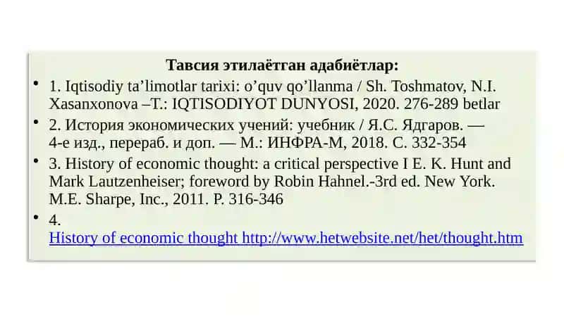 ИНСТИТУЦИОНАЛИЗМ ВА НОМУКАММАЛ РАҚОБАТЛИ БОЗОР НАЗАРИЯЛАРИ 2