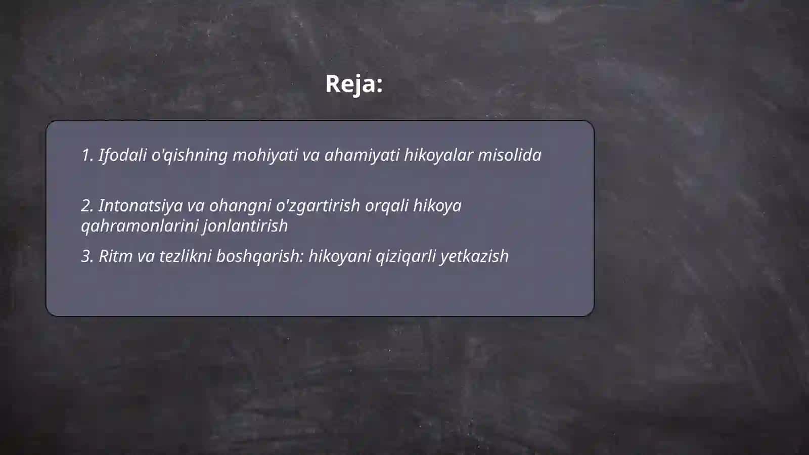 Ifodali o'qish. Hikoyalar misolida 2