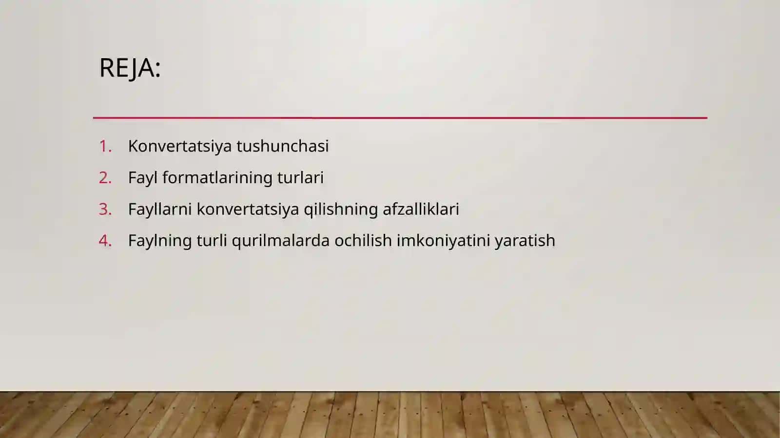 Konvertatsiya. Fayllarni bir formatdan boshqa formatga o`tkazish 2