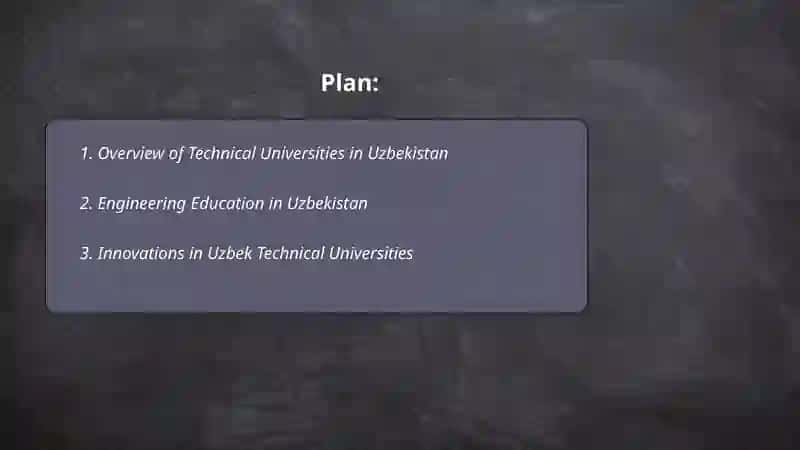 Overview of Technical Universities in Uzbekistan 2