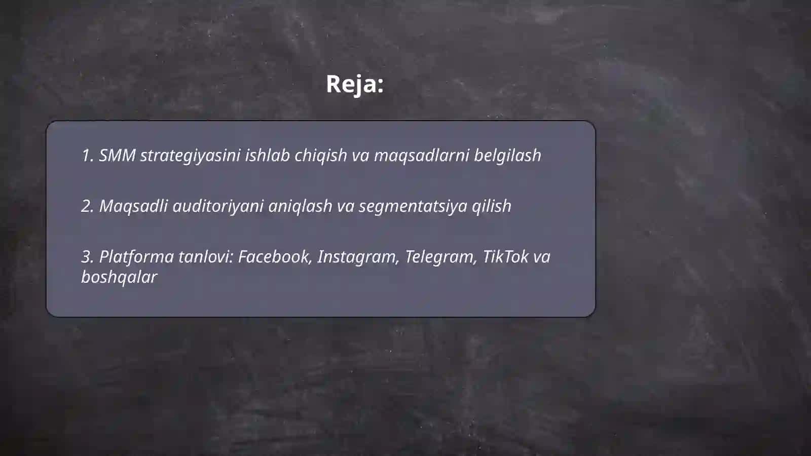 SMMni internet tarmog'ida harakatlantirish 2