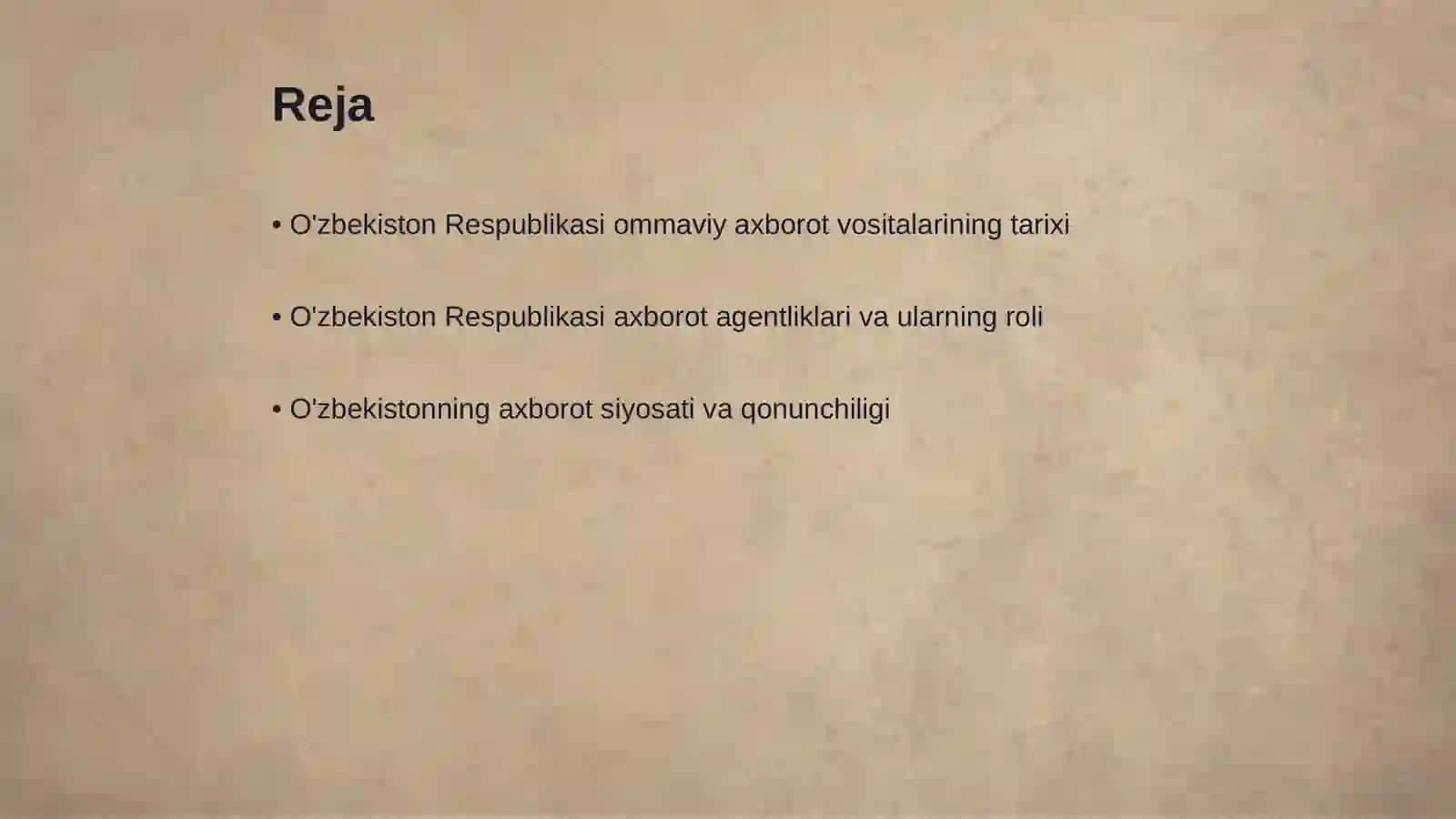 O'zbekiston Respublikasi ommaviy axborot vositalarining tarixi 2