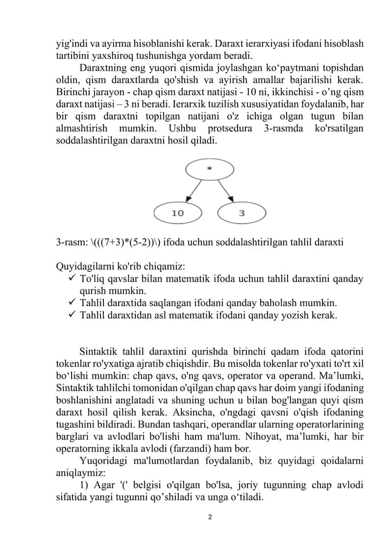SINTAKTIK TAHLIL DARAXTINI LOYIHALASHTIRISH 2