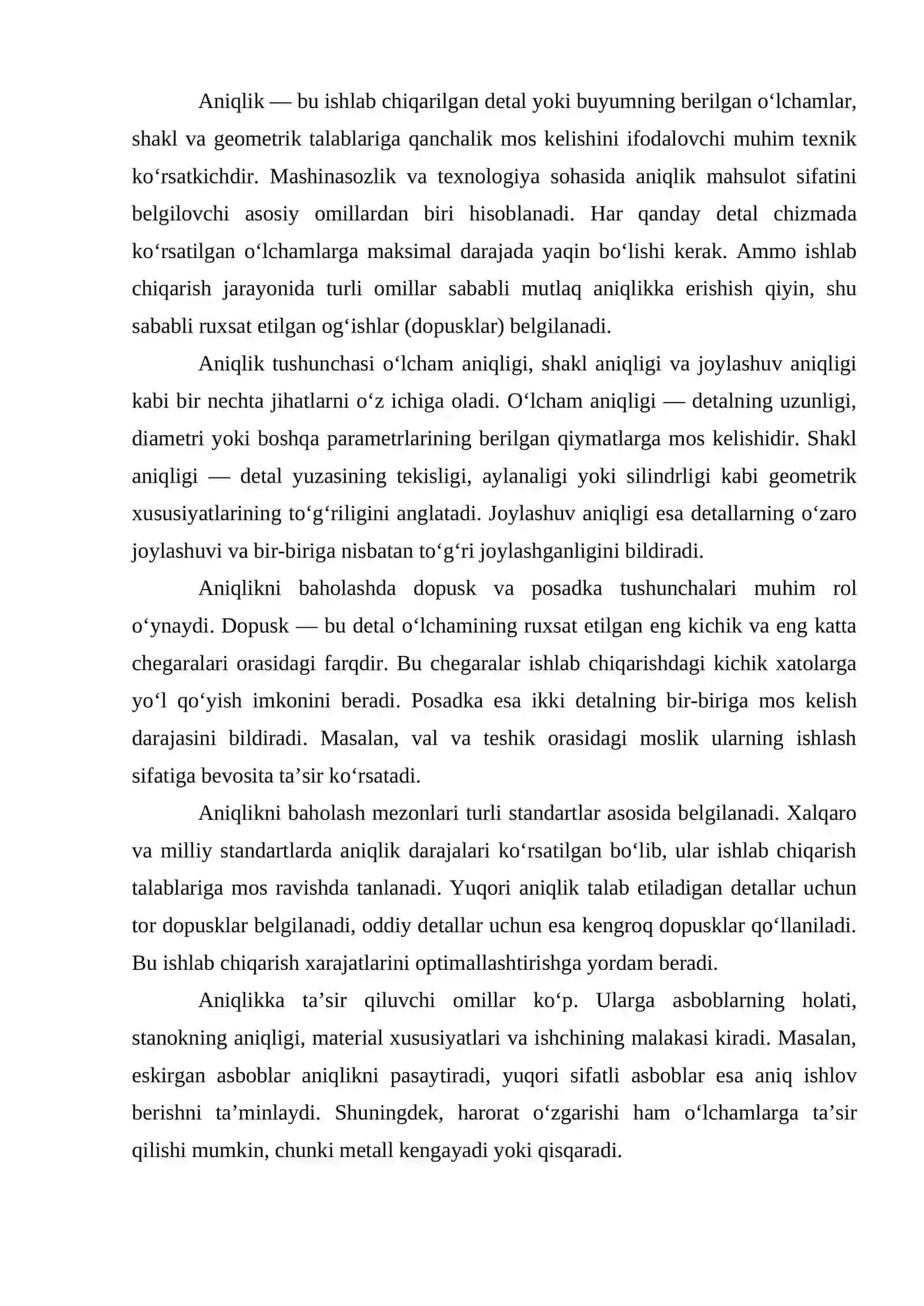 ANIQLIKNI TEKSHIRISH USULLARI 2