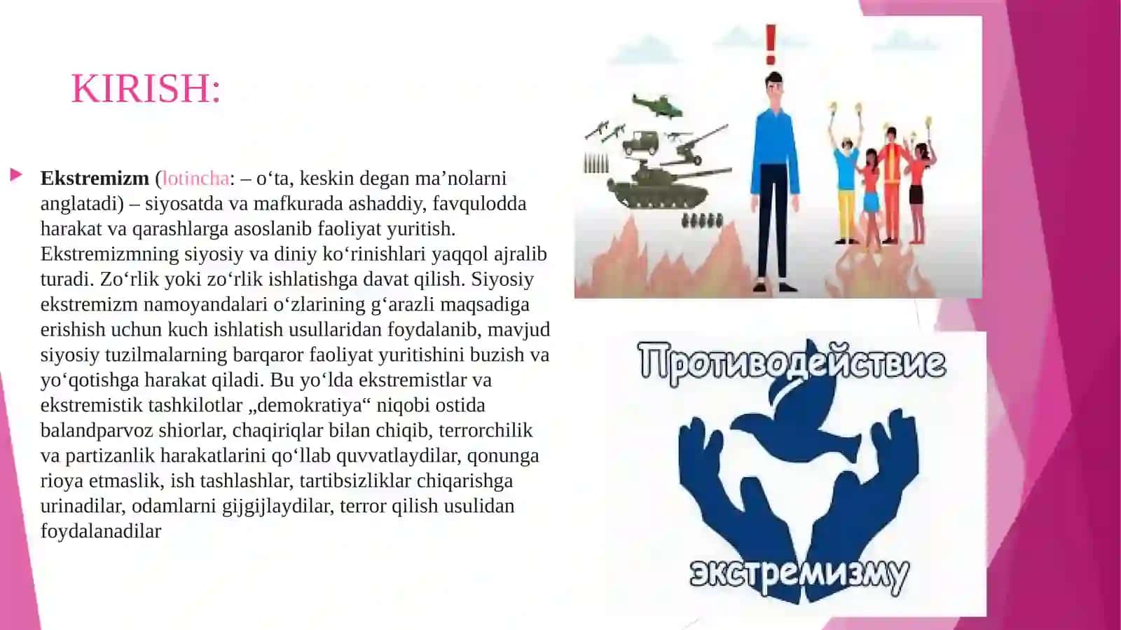 EKSTREMIZM VA KSENOFOBIYA TUSHUNCHASI 2