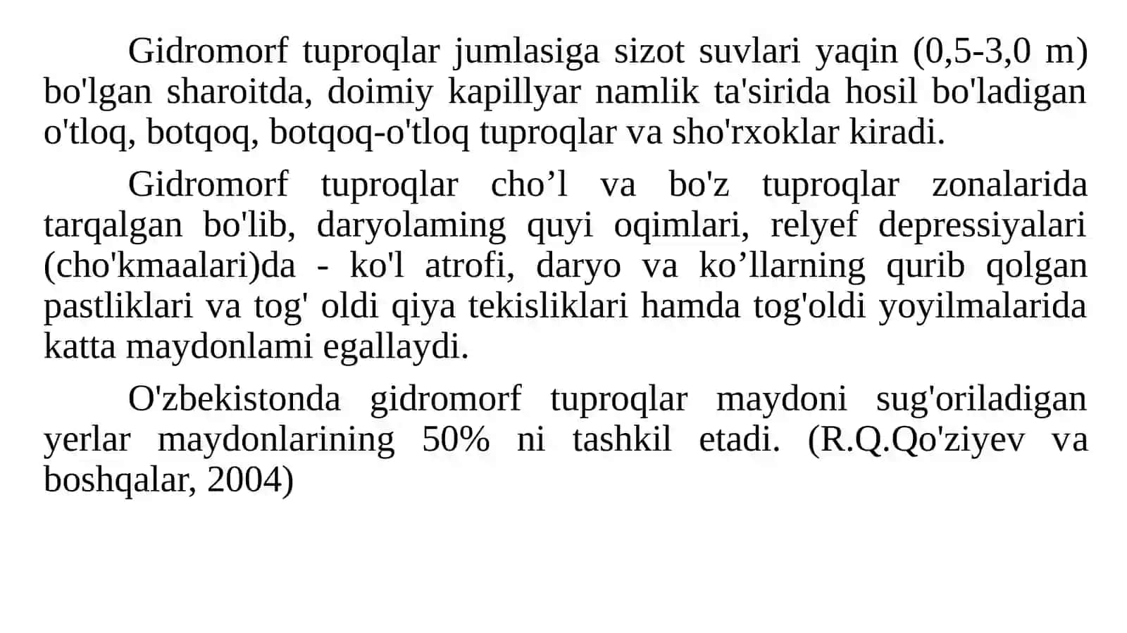 Шўрхок ва шўртоб тупроқлар 2
